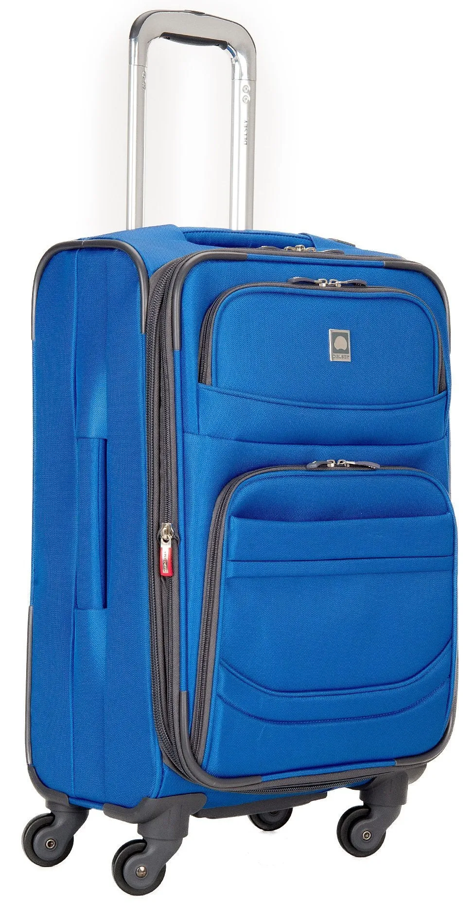 Delsey Luggage D-Lite Softside 21-Inch Carry-On Lightweight Expandable Spinner (Blue)