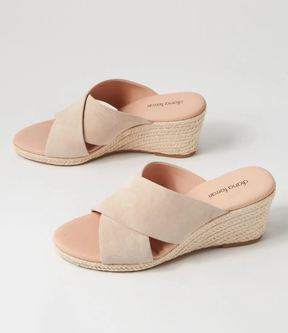 DIANA FERRARI Jinna Stone Suede Sandals