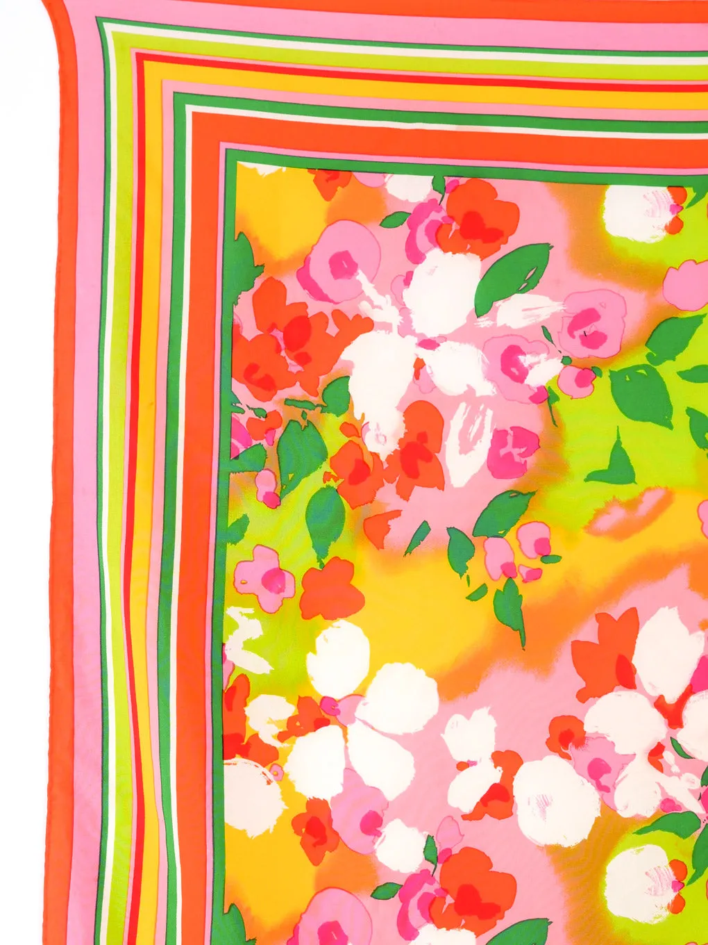 Diane Von Furstenberg Neon Floral Scarf