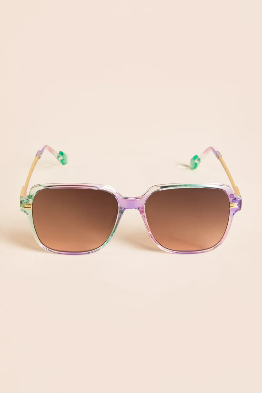 Emeilia Mermaid Square Frame Sunglasses