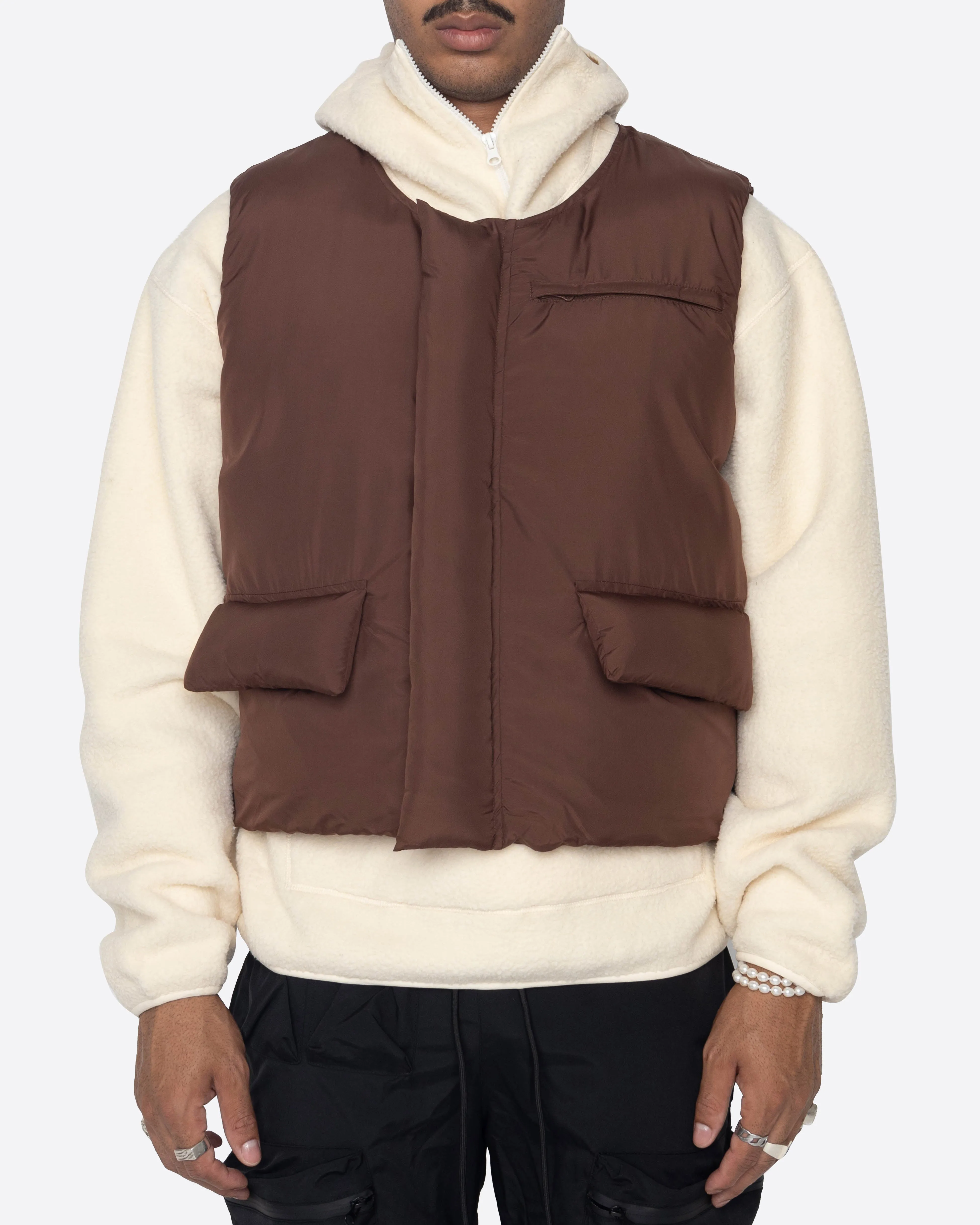 EPTM BUBBLE VEST-BROWN