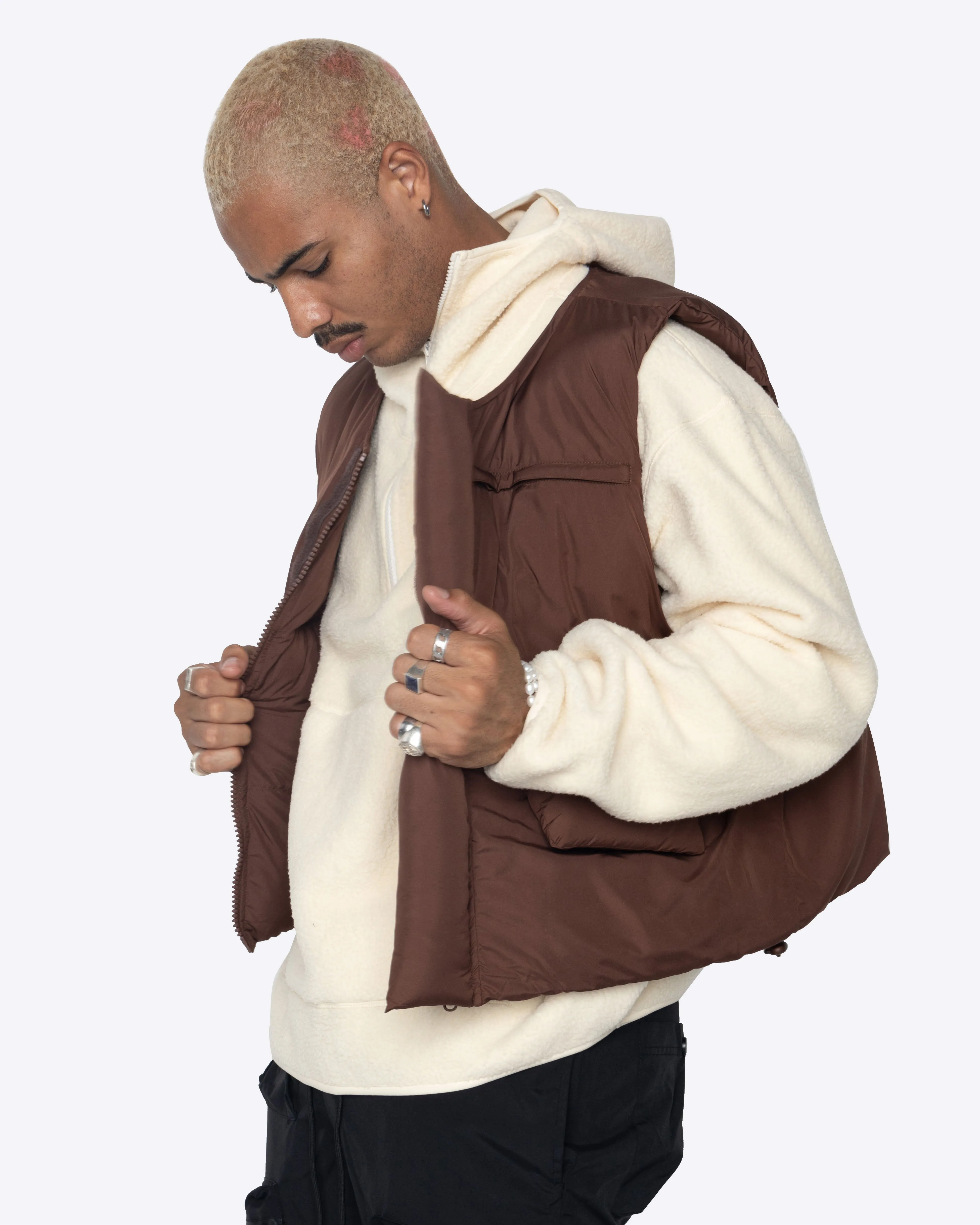 EPTM BUBBLE VEST-BROWN