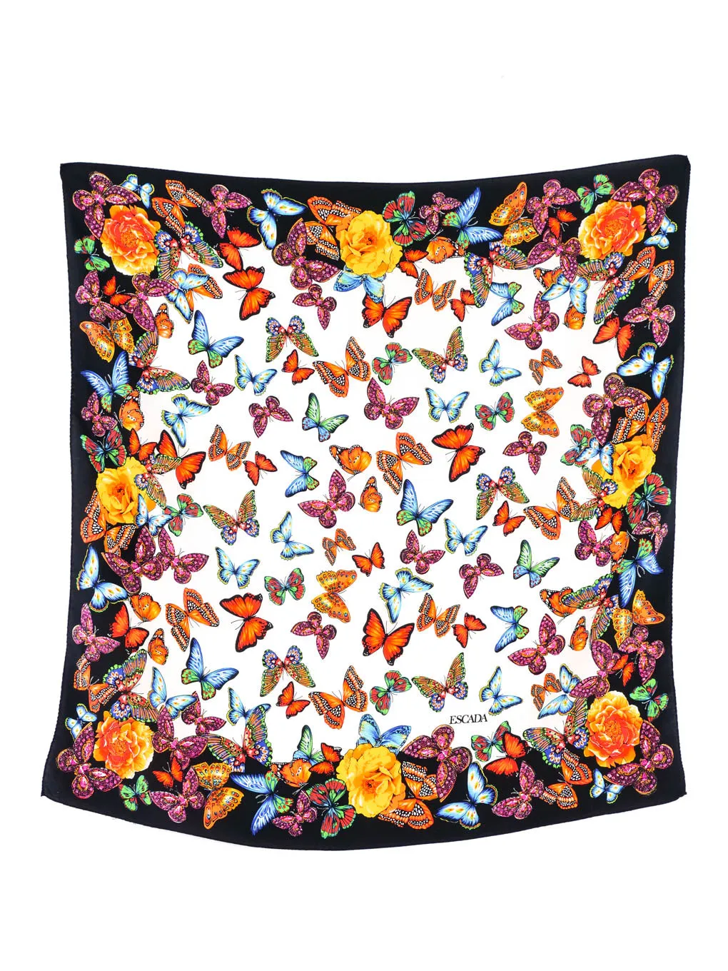 Escada Butterfly Silk Scarf