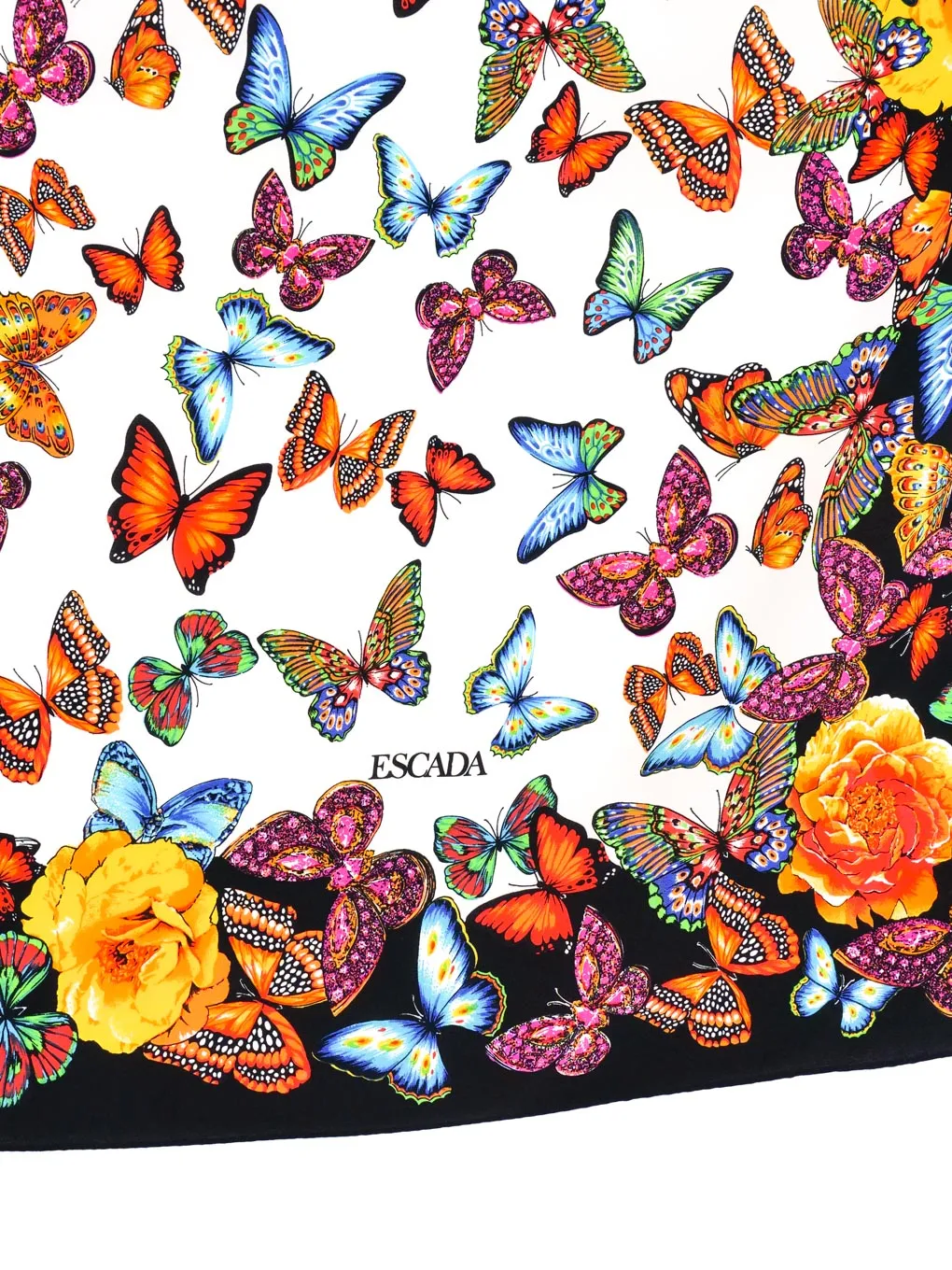 Escada Butterfly Silk Scarf