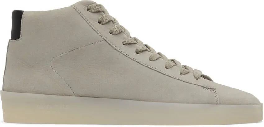 Essentials Gray Tennis Mid Sneakers