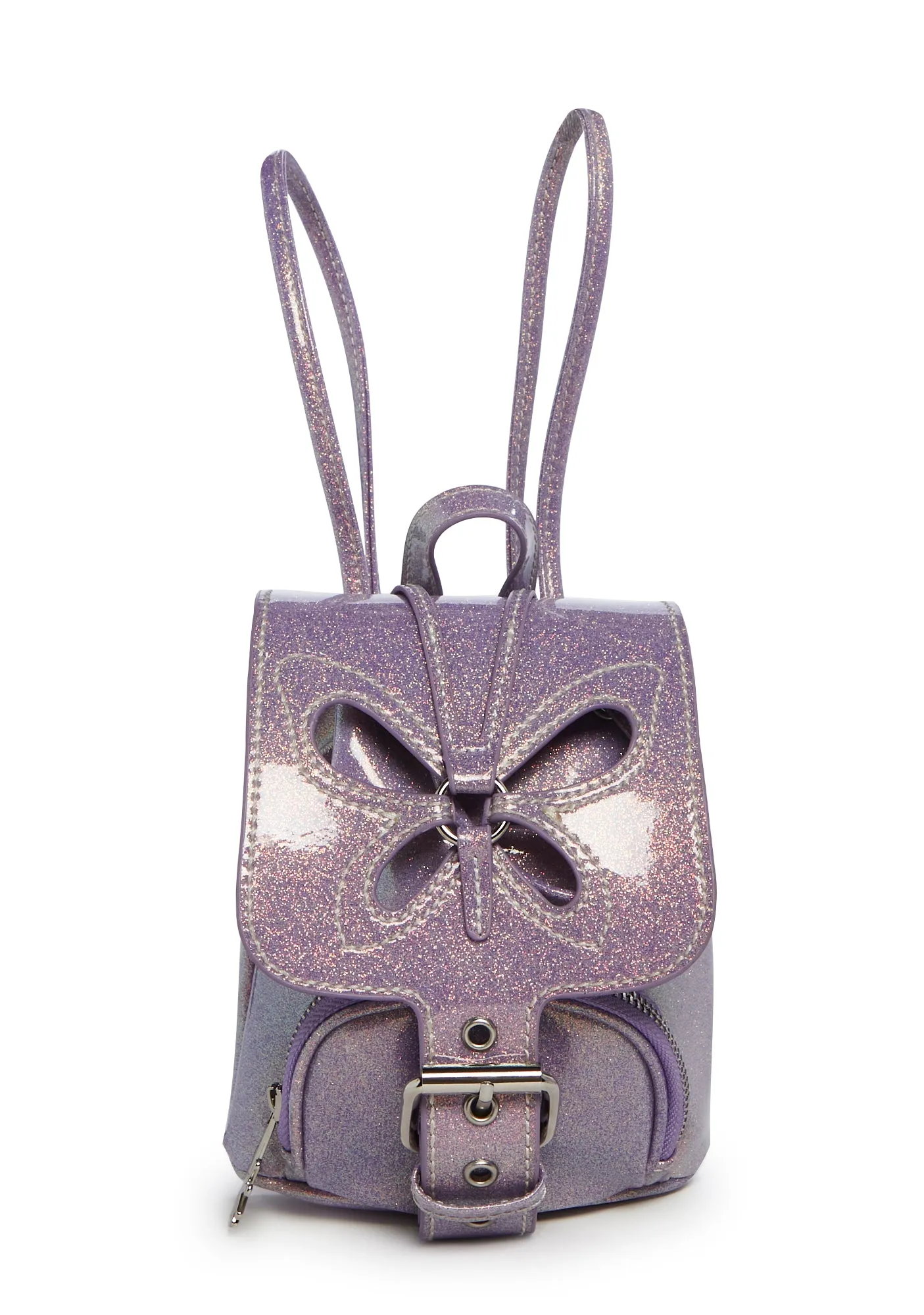 Feeling Good Butterfly Backpack - Purple Glitter-