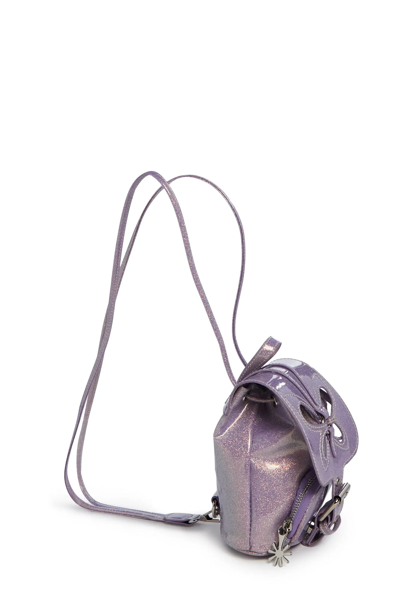 Feeling Good Butterfly Backpack - Purple Glitter-