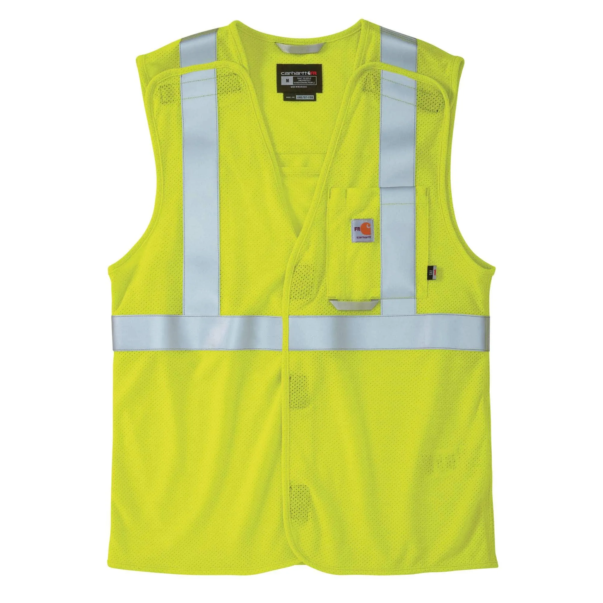 Flame-Resistant High-Visibility Mesh Class 2 Vest