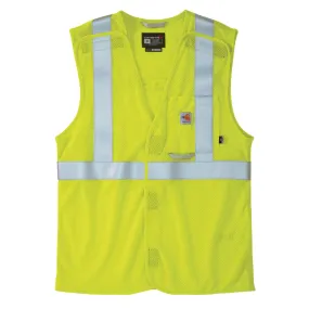 Flame-Resistant High-Visibility Mesh Class 2 Vest