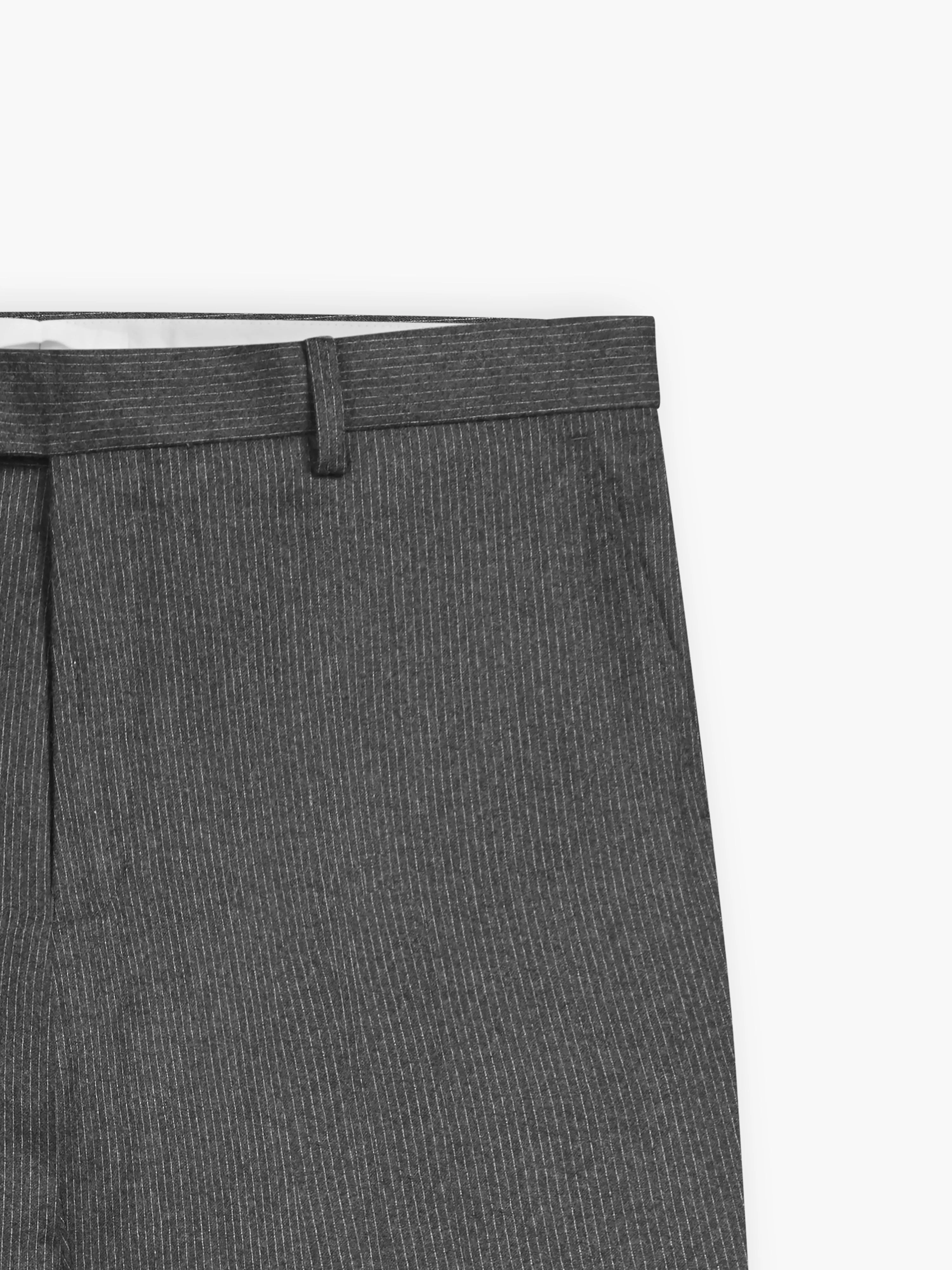 Gainsborough Slim Fit Charcoal Grey Pinstripe Trousers