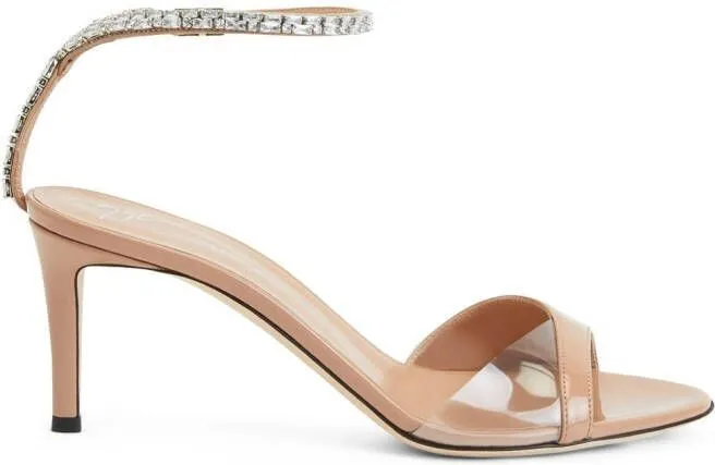 Giuseppe Zanotti Leeah crystal sandals Neutrals