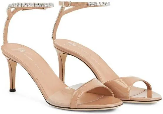 Giuseppe Zanotti Leeah crystal sandals Neutrals