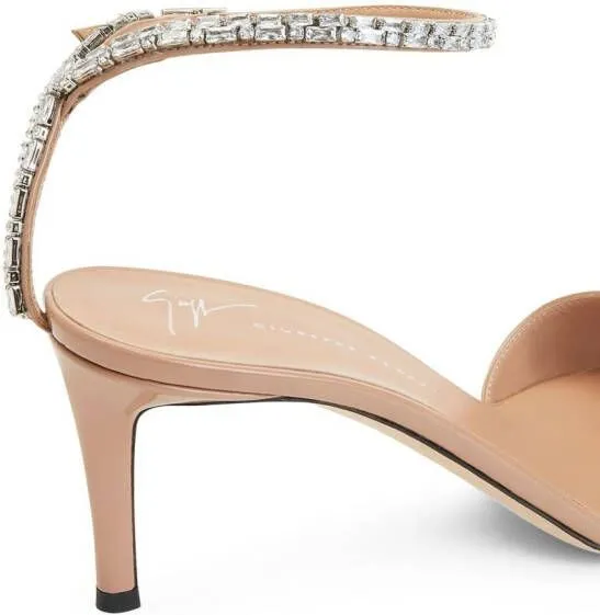 Giuseppe Zanotti Leeah crystal sandals Neutrals