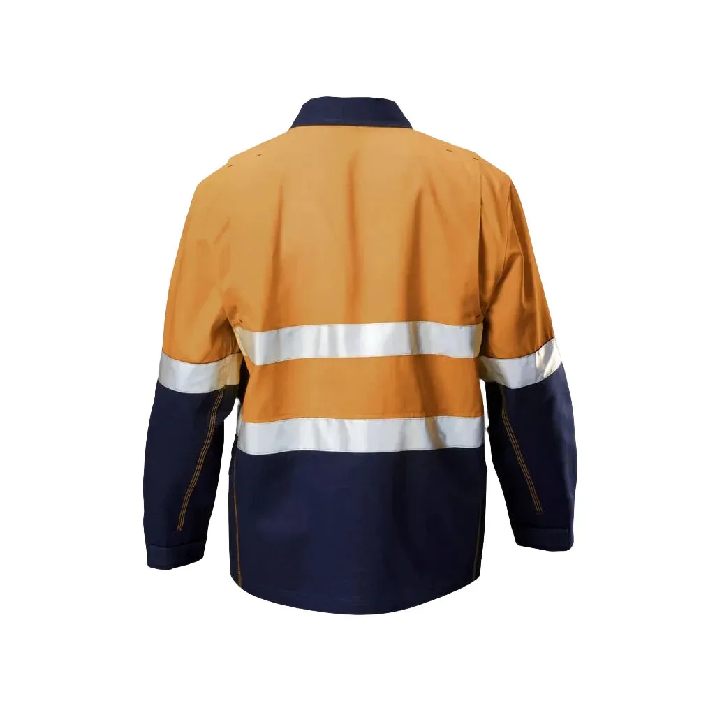 Hard Yakka Core Hi-vis 2 Tone Cotton Drill Taped Jacket (Y06545)-