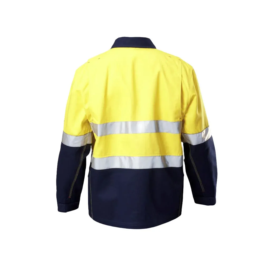 Hard Yakka Core Hi-vis 2 Tone Cotton Drill Taped Jacket (Y06545)-