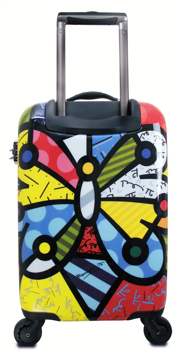 Heys USA Luggage Britto Butterfly 22 Inch Hardside Carry-on Spinner, Butterfly, 22 Inch