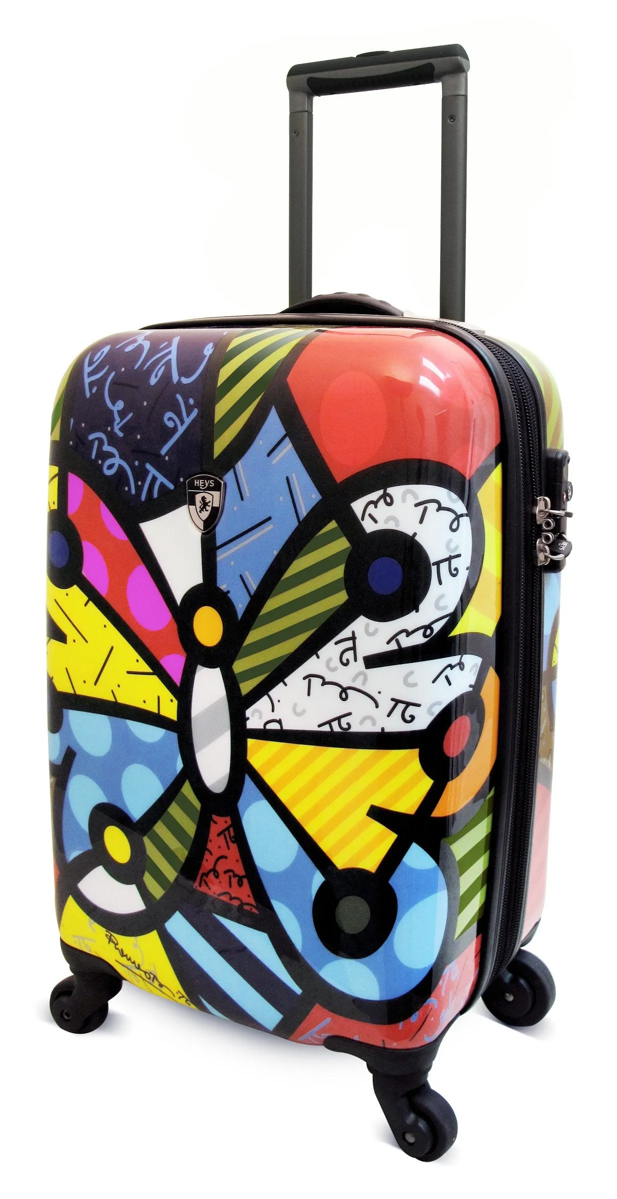 Heys USA Luggage Britto Butterfly 22 Inch Hardside Carry-on Spinner, Butterfly, 22 Inch