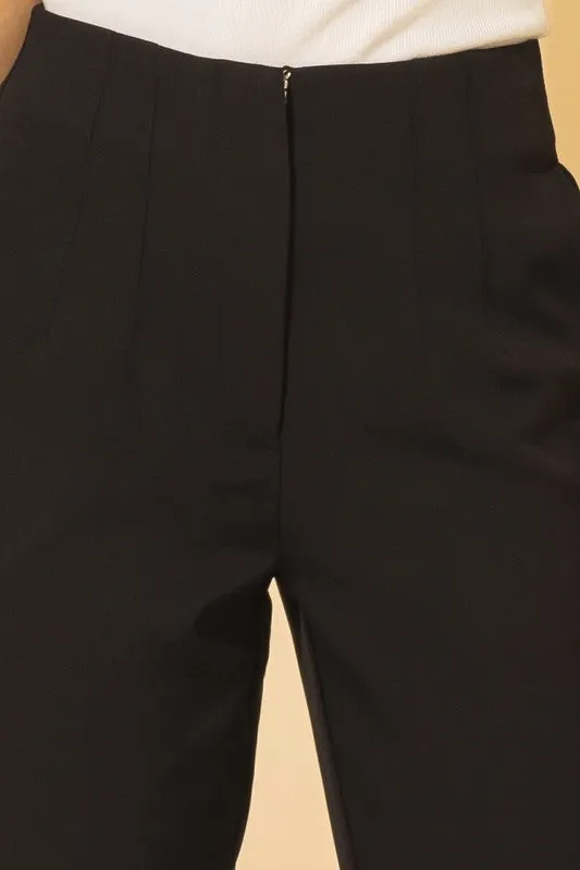 Iliana Tapered Leg Dress Pants - Black