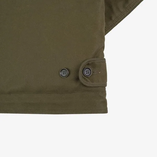 Iron Heart Oiled Whipcord N1 Deck Jacket - Olive Drab Green