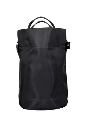 Jil Sander - Black Nylon Sling Bucket Bag Belt Snap Closure