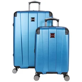 Kenneth Cole Reaction Continuum Hardside 8-Wheel Expandable Upright Spinner Luggage, Vivid Blue, 2-Piece (20 Carry-On / 28 Che