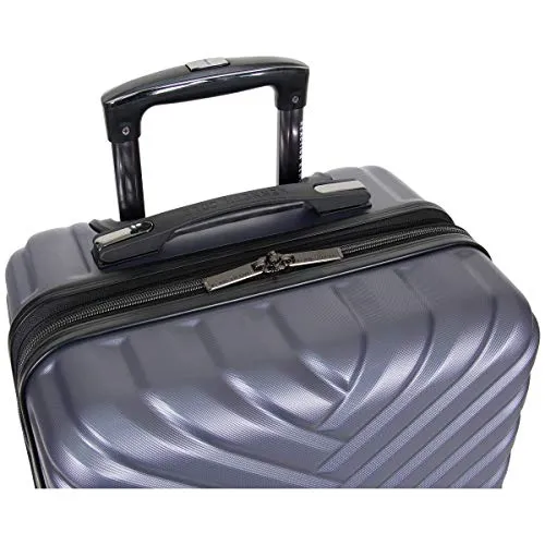 Kenneth Cole Reaction Women's Madison Square Hardside Chevron Expandable Luggage, Smokey Purple, 20-Inch Carry On