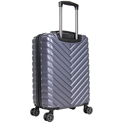 Kenneth Cole Reaction Women's Madison Square Hardside Chevron Expandable Luggage, Smokey Purple, 20-Inch Carry On