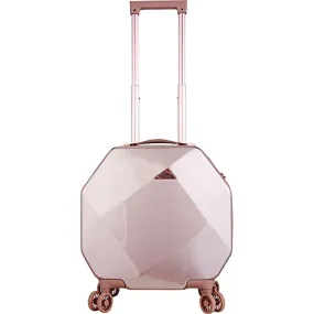 Kensie Luggage Gemstone 20 Dual Spinner Carry-On with TSA Lock (Rose Gold)