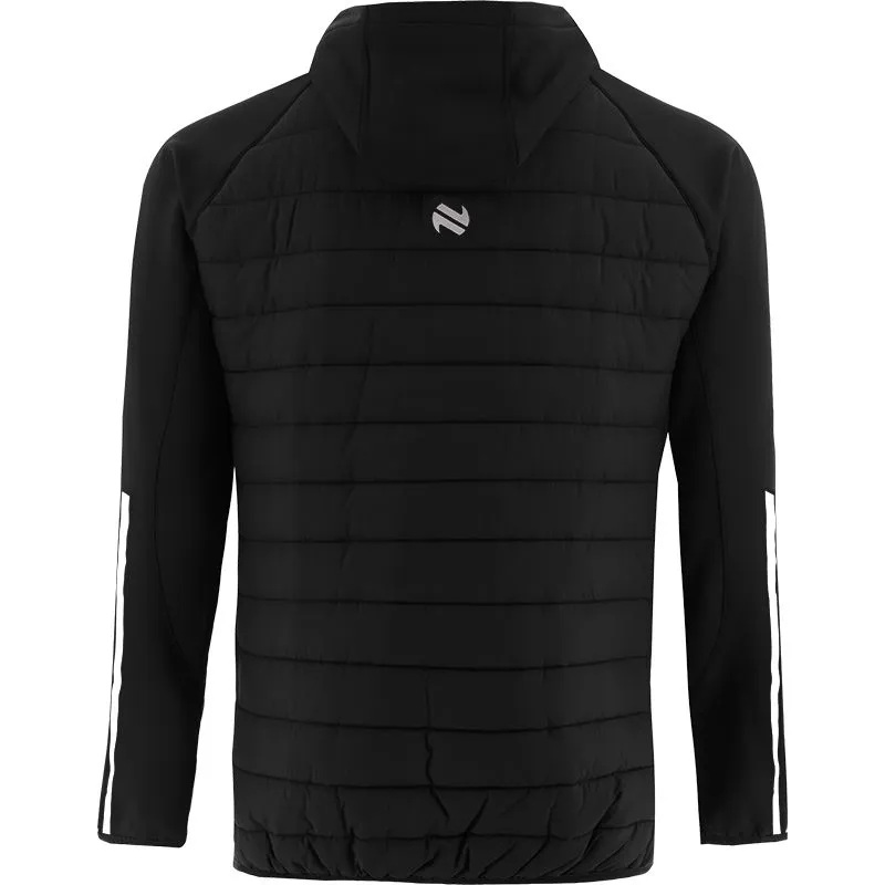 Kildare GAA Kids' Rockway Lightweight Padded Jacket Black / Bottle / White