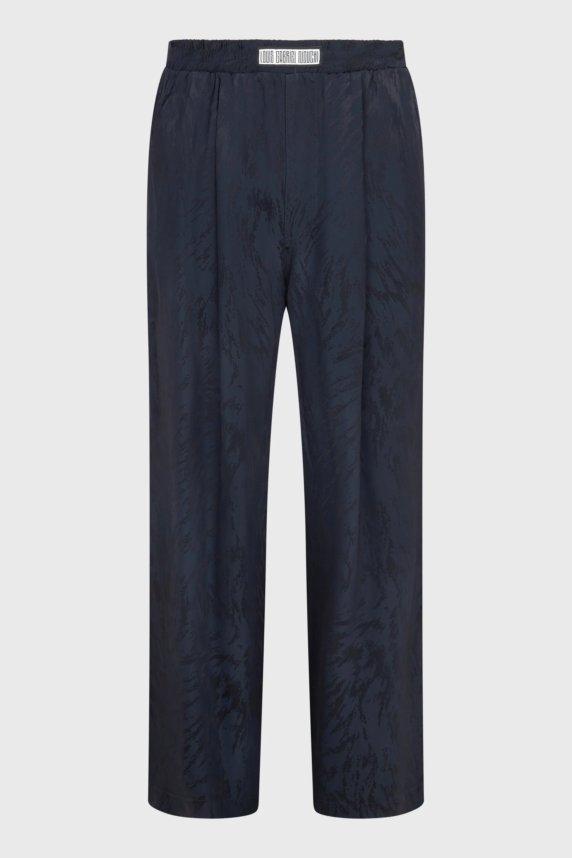 LARGE JOGGING TROUSERS IN SHINY FUR JACQUARD