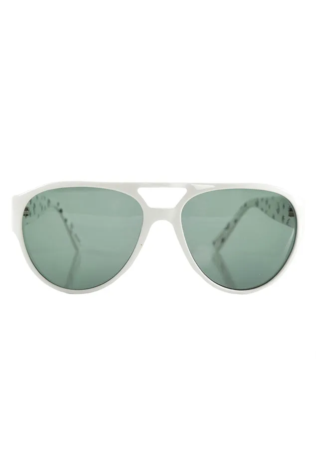 Leaf Sunglasses White