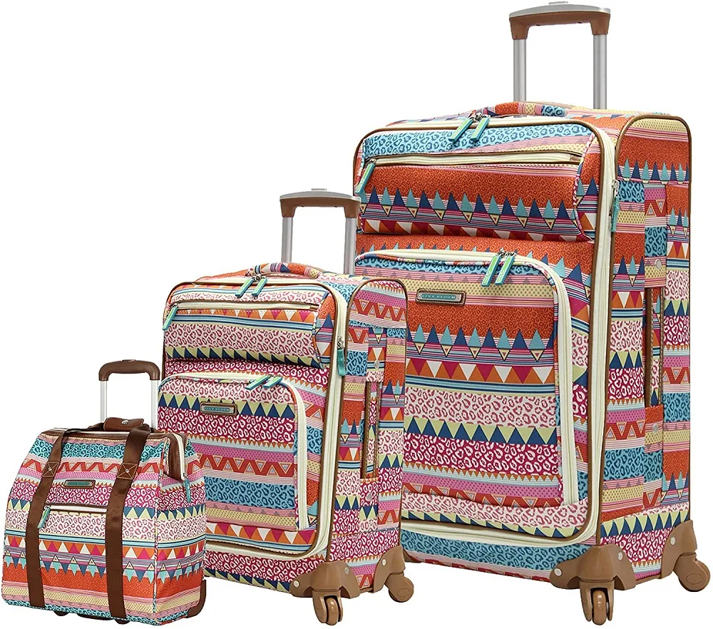 Lily Bloom On The Prowl 3-Piece Under Seat Luggage Set 