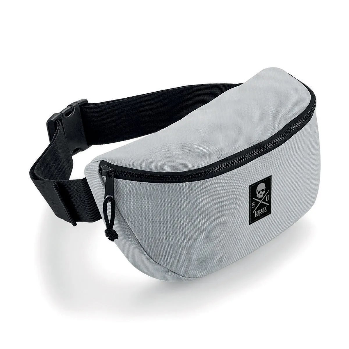 LOPEZ LABEL BELT BAG - Light Grey