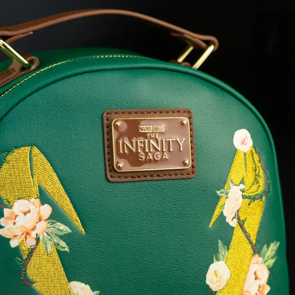 Loungefly x Marvel Floral Loki Mini Backpack