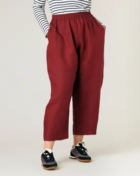 Mabel Brick Linen Trousers