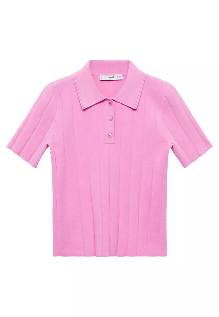 Mango Cropped Polo Shirt