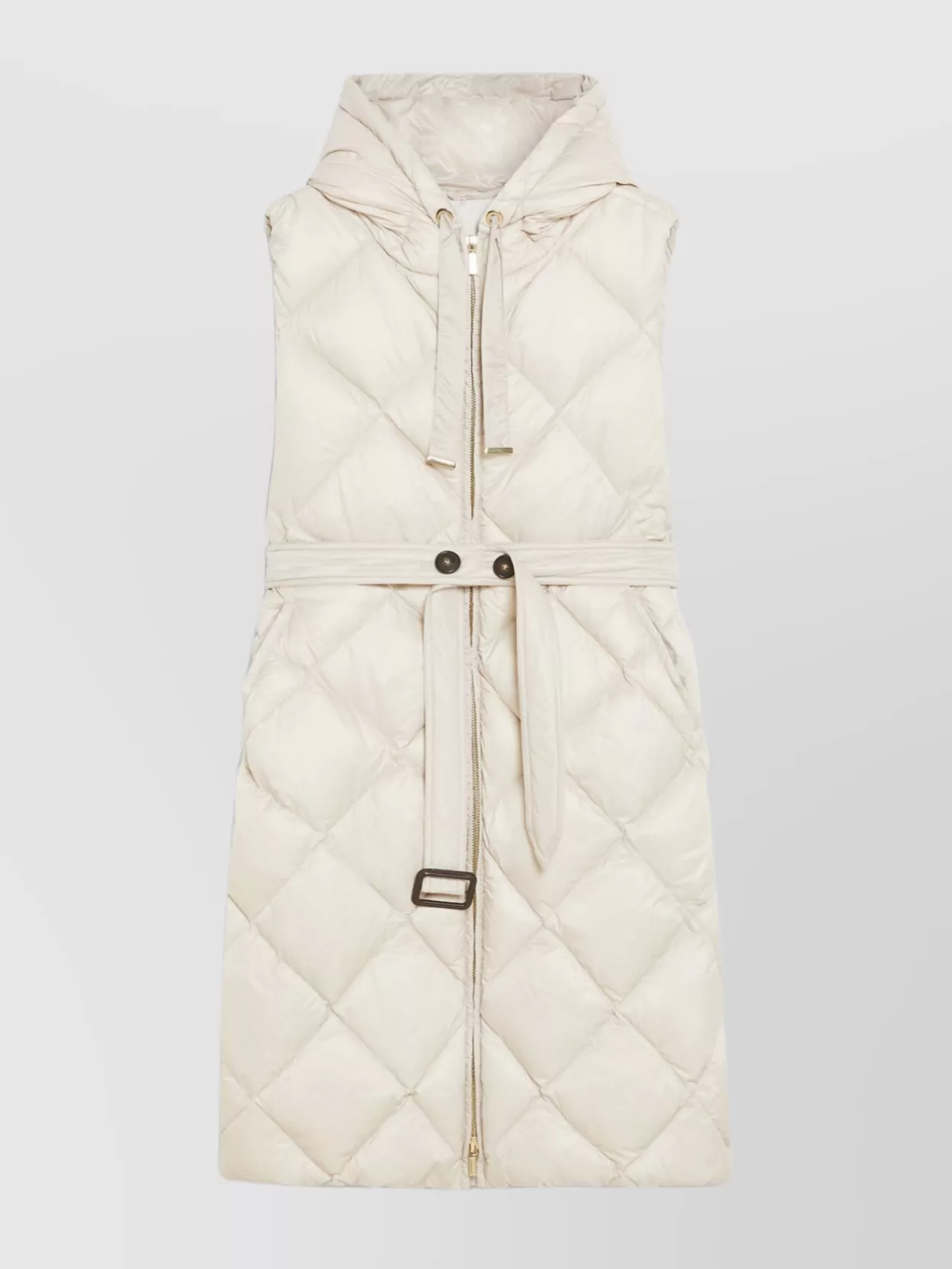 Max Mara   Water-repellent canvas vest with quilted design