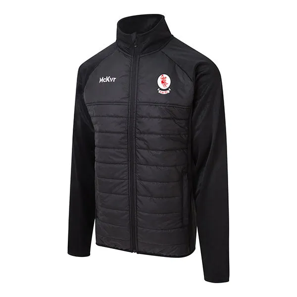 Mc Keever Eire Og GAA Carlow Core 22 Hybrid Jacket - Youth - Black