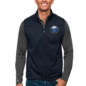 Men's Buffalo Sabres Antigua Navy Links Full-Zip Golf Vest