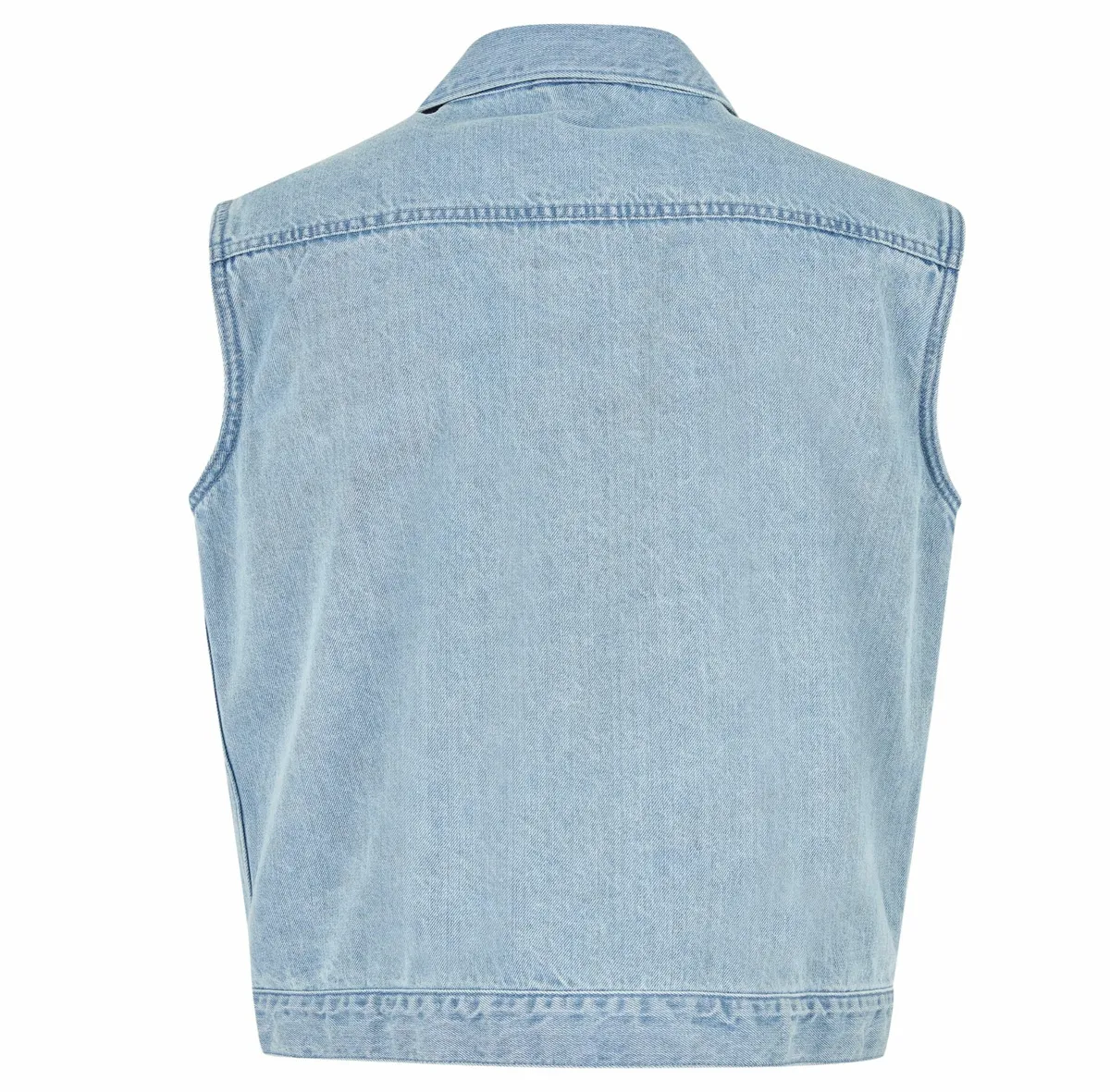 men's vest URBAN CLASSICS - Denim - TB514 - lighter washed  -  Metal-shop