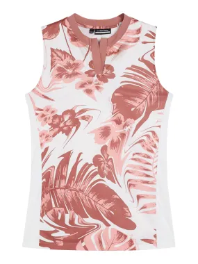 Meya Print Sleeveless Top / Hibiscus Pink