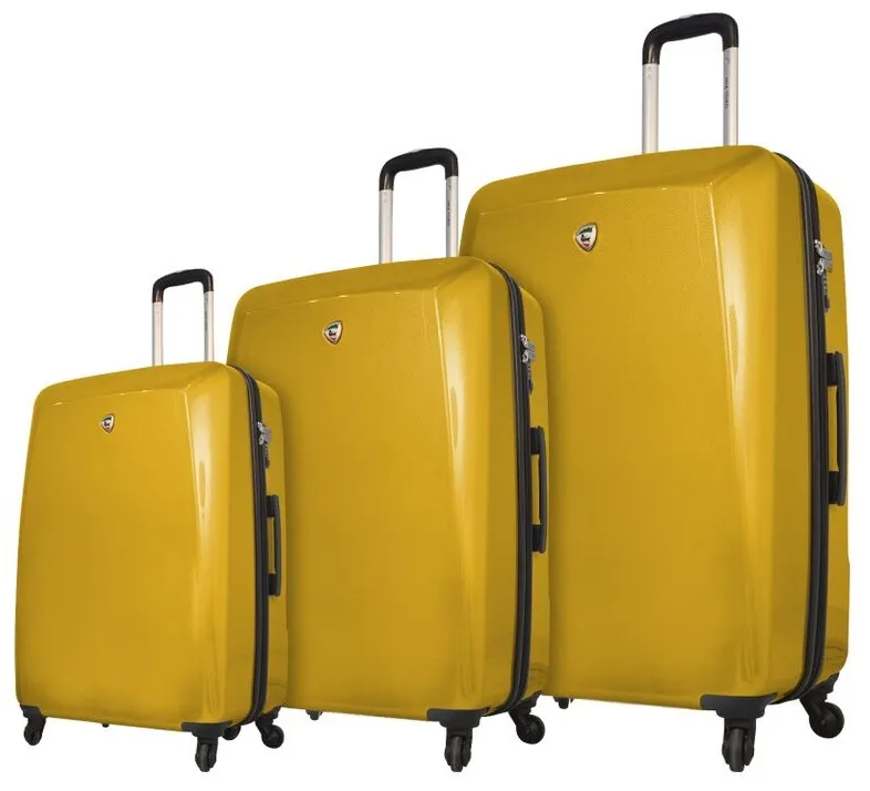 Mia Toro Fibre di Carbonio Moderno 3-Piece Luggage Set 