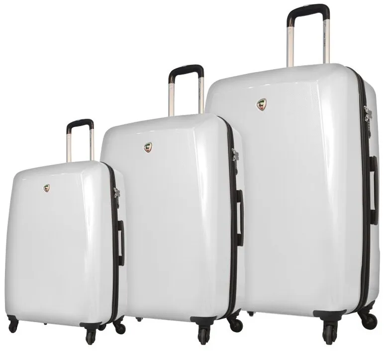 Mia Toro Fibre di Carbonio Moderno 3-Piece Luggage Set 