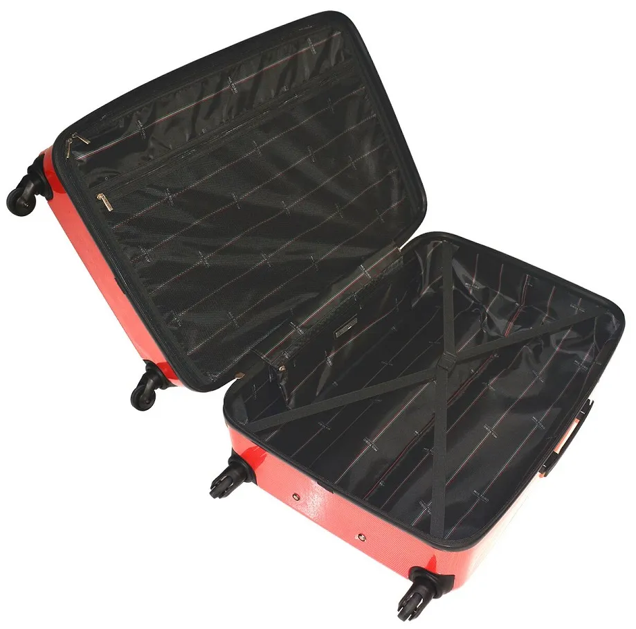 Mia Toro Fibre di Carbonio Moderno 3-Piece Luggage Set 