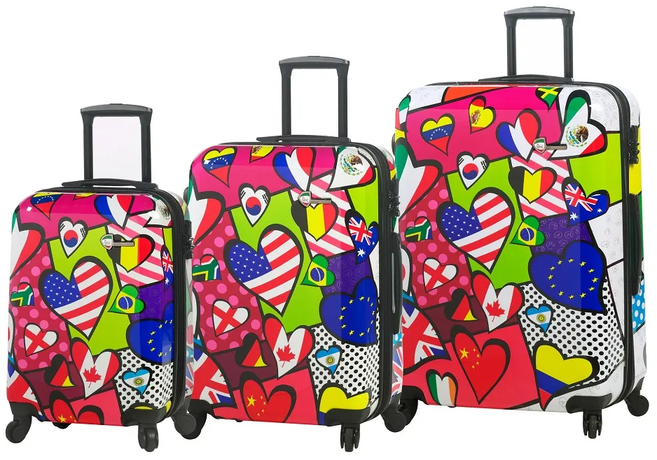 Mia Toro International Love 3-Piece Luggage Set 