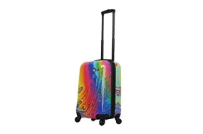 Mia Toro Italy-Vortice Hardside Spinner Luggage Carry-on, Multicolored