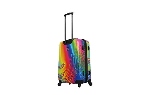 Mia Toro Italy-Vortice Hardside Spinner Luggage Carry-on, Multicolored