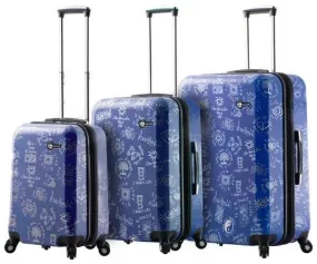 Mia Toro Love This Life Medallions 3-Piece Luggage Set 