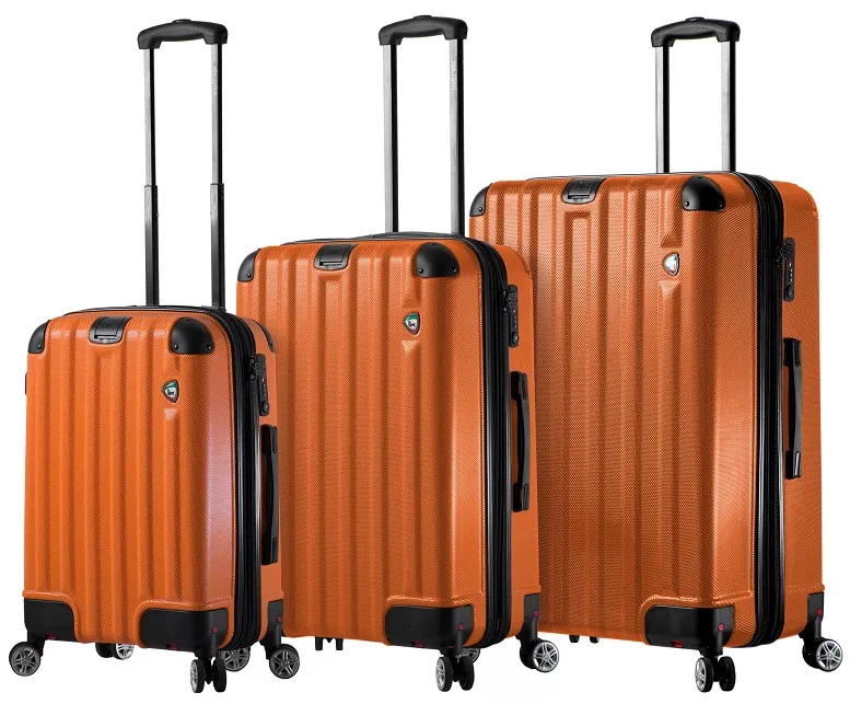 Mia Toro Ruota Retractable Wheel 3-Piece Luggage Set 