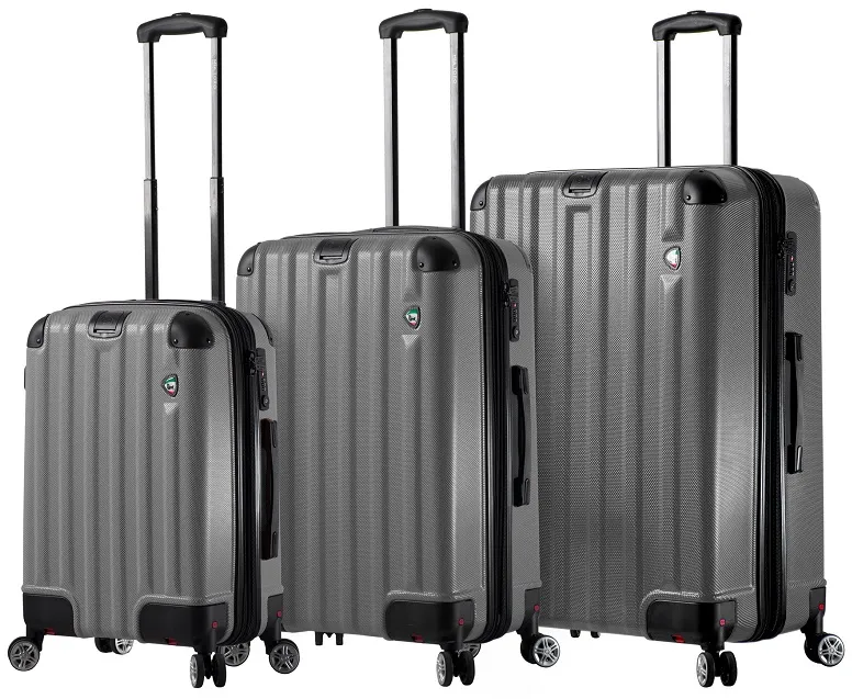 Mia Toro Ruota Retractable Wheel 3-Piece Luggage Set 